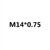 Армейский зеленый M14*0,75