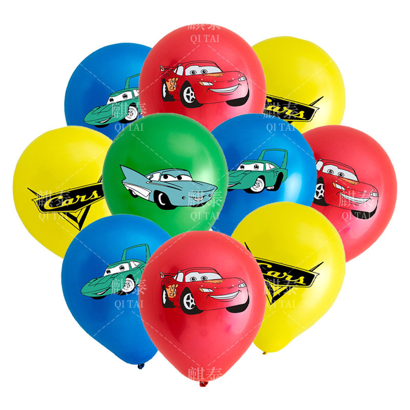 Car Story Latex Balloon Kids Birthday Party Use 12 Inch Thickened Racing McQueen Theme Latex Balloon