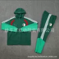 Algeria green blue hooded windbreaker suit