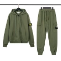 Set of military green terry