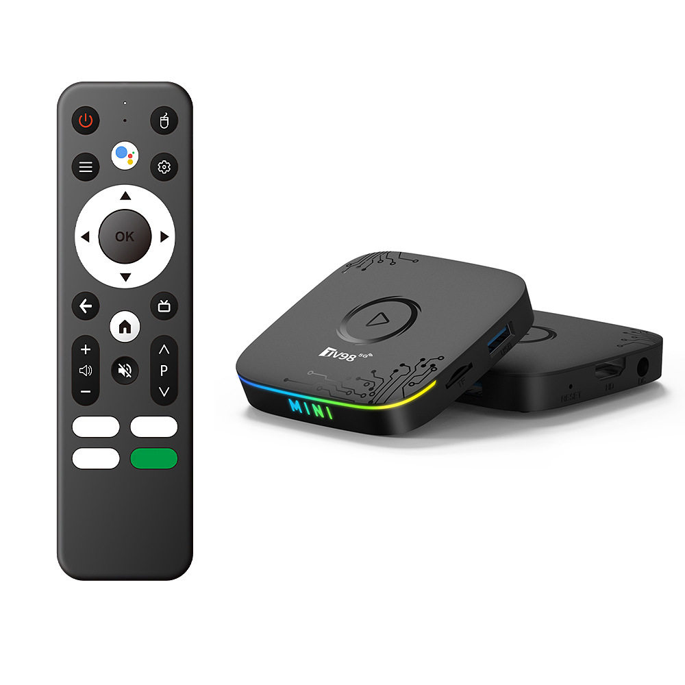 Foreign Trade Tv Box Tv98 Atv Mini Dual-Band Android Set-Top Box Network Player 8K Bluetooth Tvbox