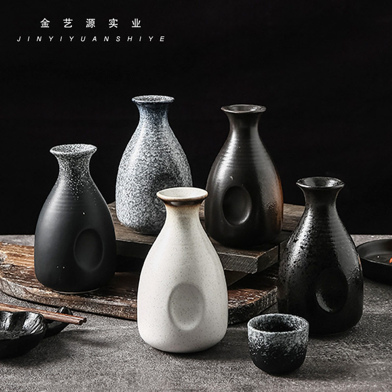Customized Japanese Style Ceramic Wine Pot Wine Set Liquor Spirits Small Wine Cup Wine Cup Household Warm Wine Pot Factory