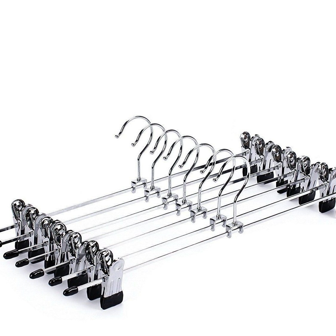 Popular factory direct windproof stainless steel pants clip multi-purpose pants rack clothes hanger creative home department store wholesale