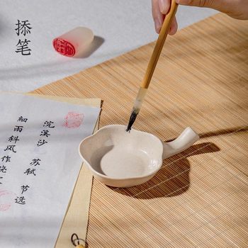 Ink plate brush inkstone ink butterfly calligraphy special ink ink plate plastic plate water plate student traditional Chinese painting ink plate ink