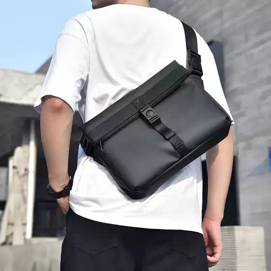 Satchel male fashion shoulder business casual men large capacity backpack messenger sports men's bag new commuter bag