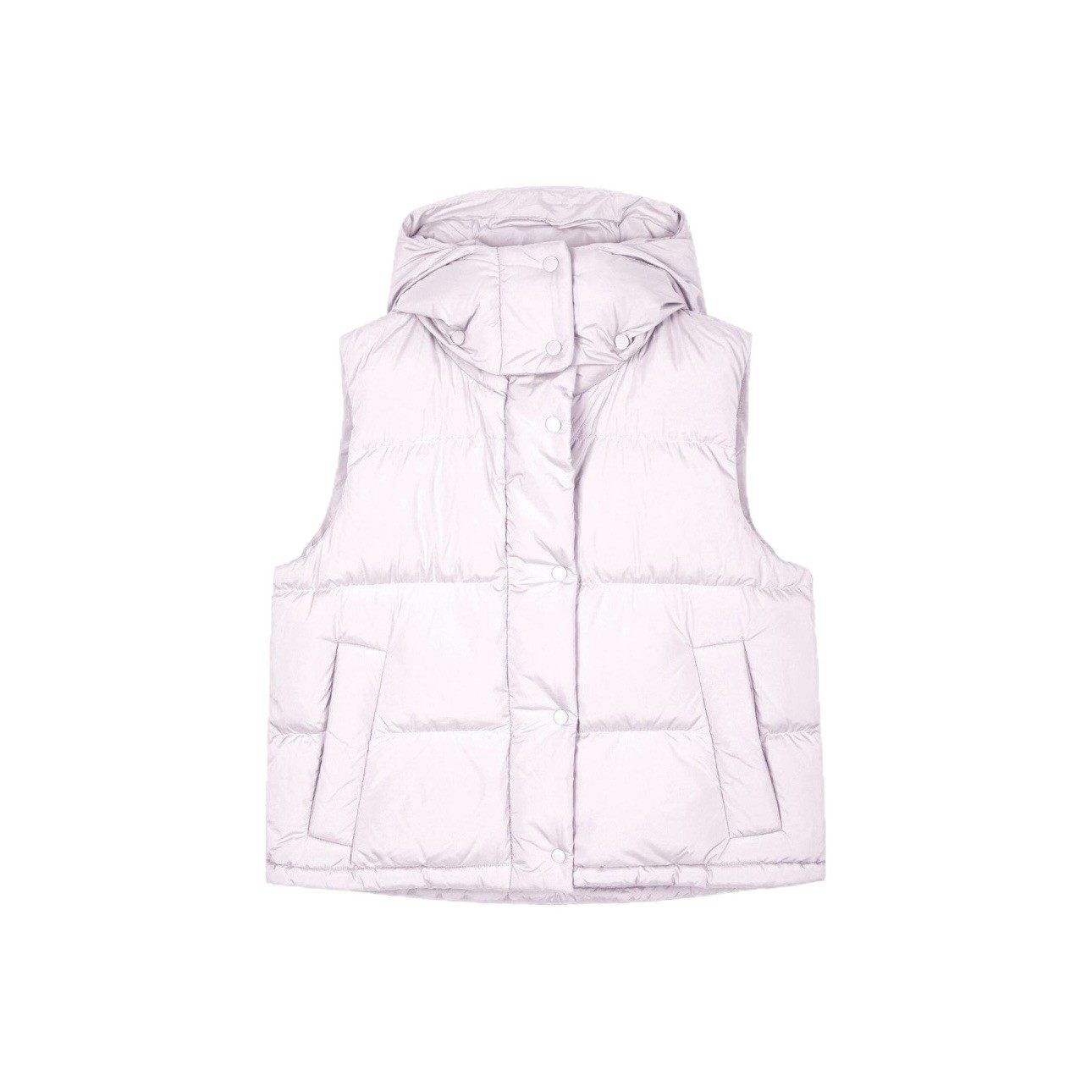 Lulu's Same Style Wunderpuff Puff Four-Panel Vest down Jacket Vest, Warm and Versatile for Women in Winter