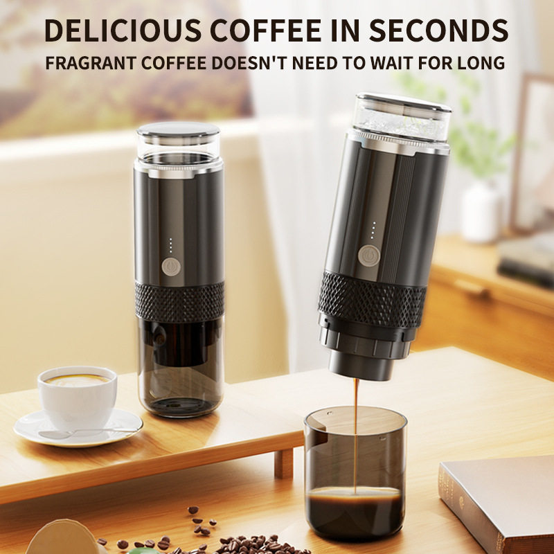 New Wireless Electric American Kcup Capsule Coffee Machine Car Home Portable Coffee Machine Outdoor Coffee Cup