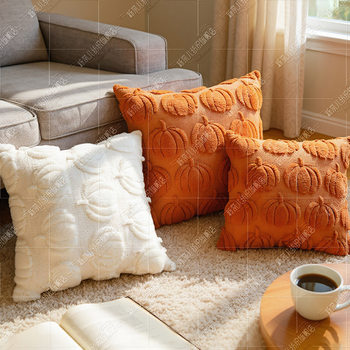Amazon Autumn and Winter Thanksgiving Pillow Cover Living Room Sofa Craft Pillow Bedroom Bedside Pillow Cover Cushion Cover