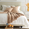 Wabi-Sabi Style Bed End Blanket Model Room Towel Hotel Bed Flag Bed End Towel Sofa Leisure Blanket Light Luxury Decorative Blanket