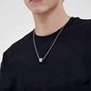 Minimalist Titanium Steel Pendant Necklace with a Unique Design, Light Luxury Trendy Brand, Versatile Collarbone Necklace, Sweater Chain