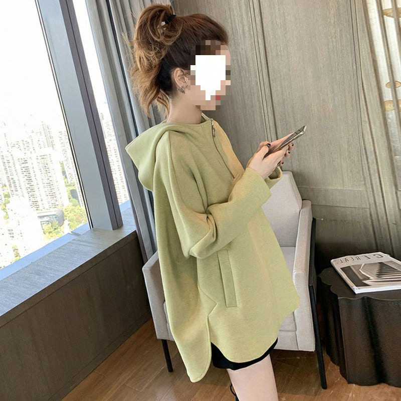 Maternity Wear Autumn Sweatshirt 2025 New Fashion Model Internet Celebrity Suit Maternity Autumn and Winter Two-Piece Loose Jacket