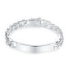 Fashionable and High-End Accessories, Glossy Silver-Plated Bracelets, Jewelry for Men and Women, Trendy Niche Jewelry