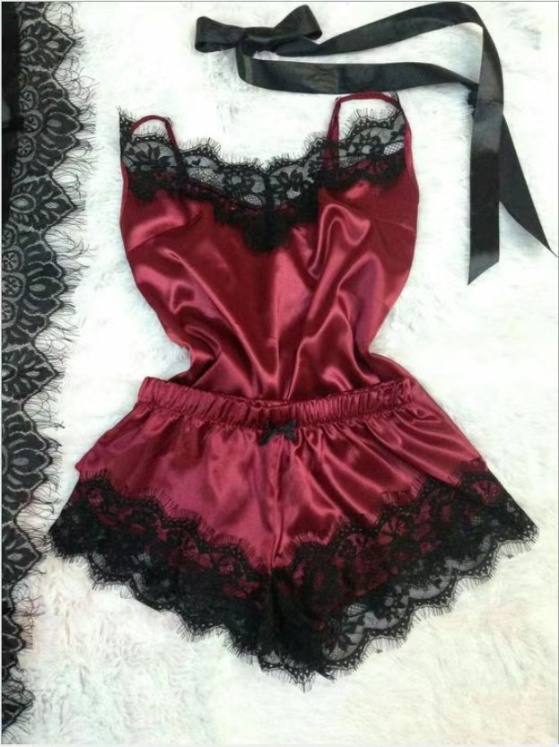 亚马逊爆款睡衣仿真丝睡袍大码居家内衣睡裙ebay货源欧美1165情趣