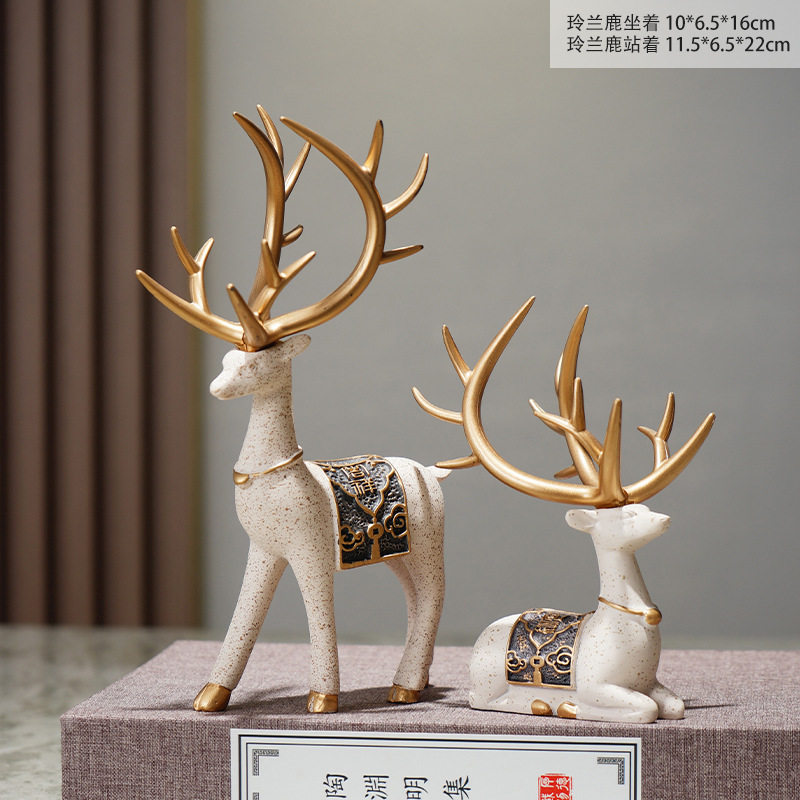 新中式屏风禅意家居花瓶摆件客厅茶几电视柜复古典中国风装饰品