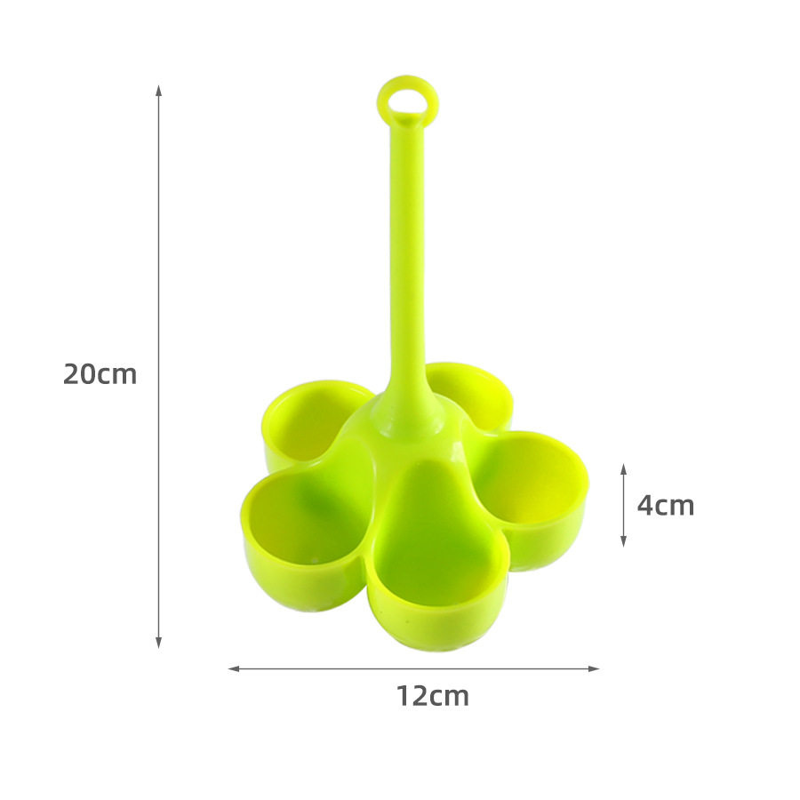 Wholesale silicone kitchen five-hole egg steamer egg tray kitchen gadget complementary food steamed egg boiled egg tray portable