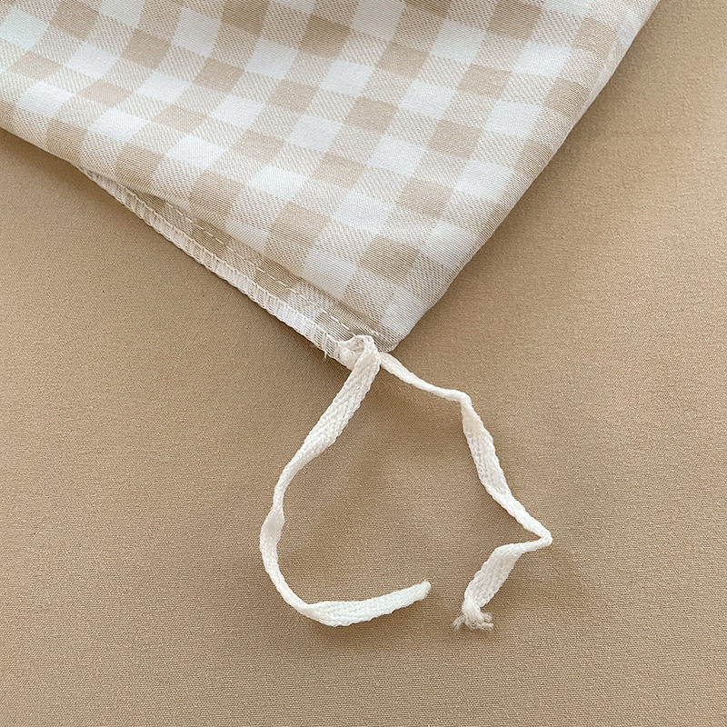 genuine goods Class A Maternal and Infant Grade Four-Piece Set Washed Cotton Bed Linen Quilt Cover Student Dormitory Three-Piece Set