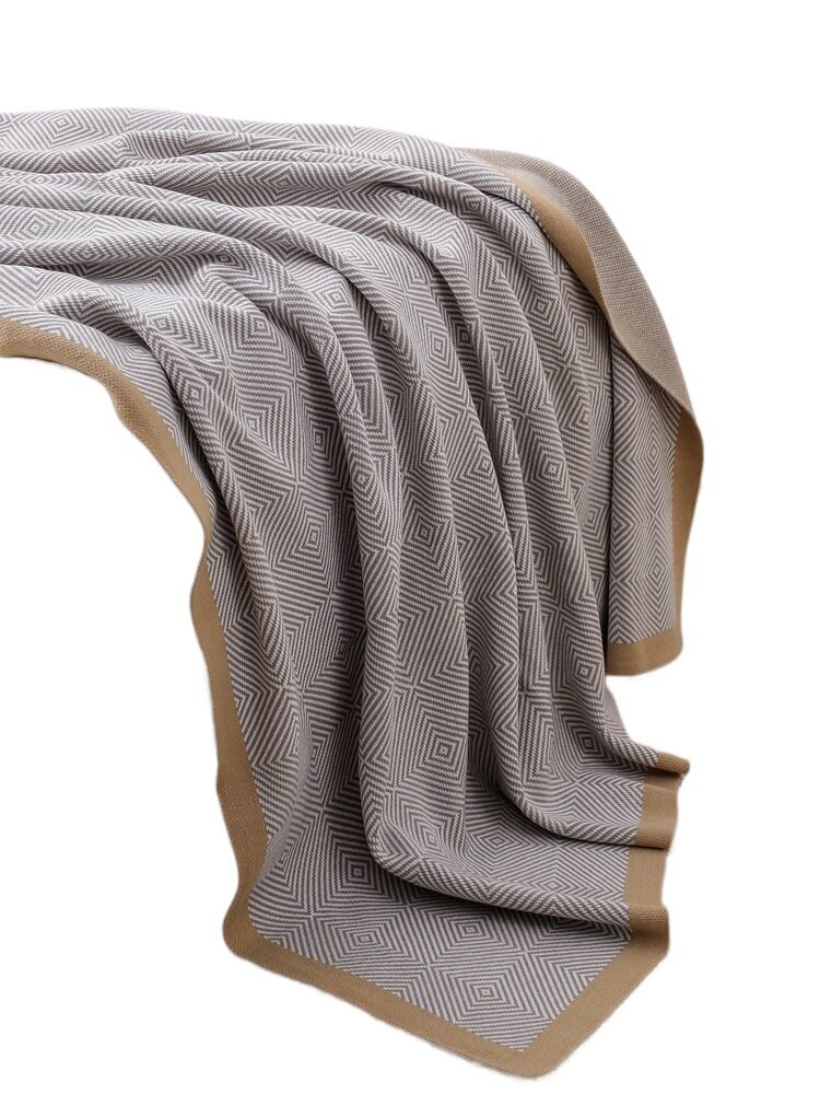 Knitted Luxury Airplane First-Class Blanket, Air Conditioning Blanket, Office Sofa Nap Blanket, Throw Blanket, Car Blanket