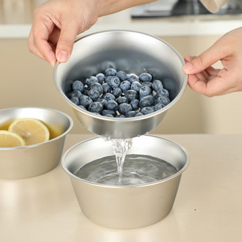 Amazon Hot Sale Mini Stainless Steel Draining Basket Home Wash Fruit Basket small size Basin Kitchen Water Leakage Filter