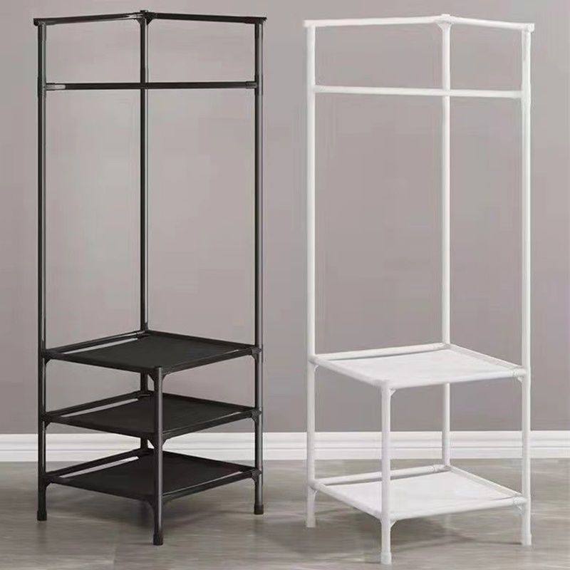 Simple Clothes Hanger Corner Coat Rack Bedroom Floor-Standing Storage Corner Clothes Hanger Indoor Home Stacking Rack Factory Wholesale
