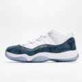 AJ11 Low Top - Blue Snake