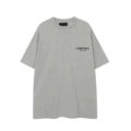 T-shirt floral gray