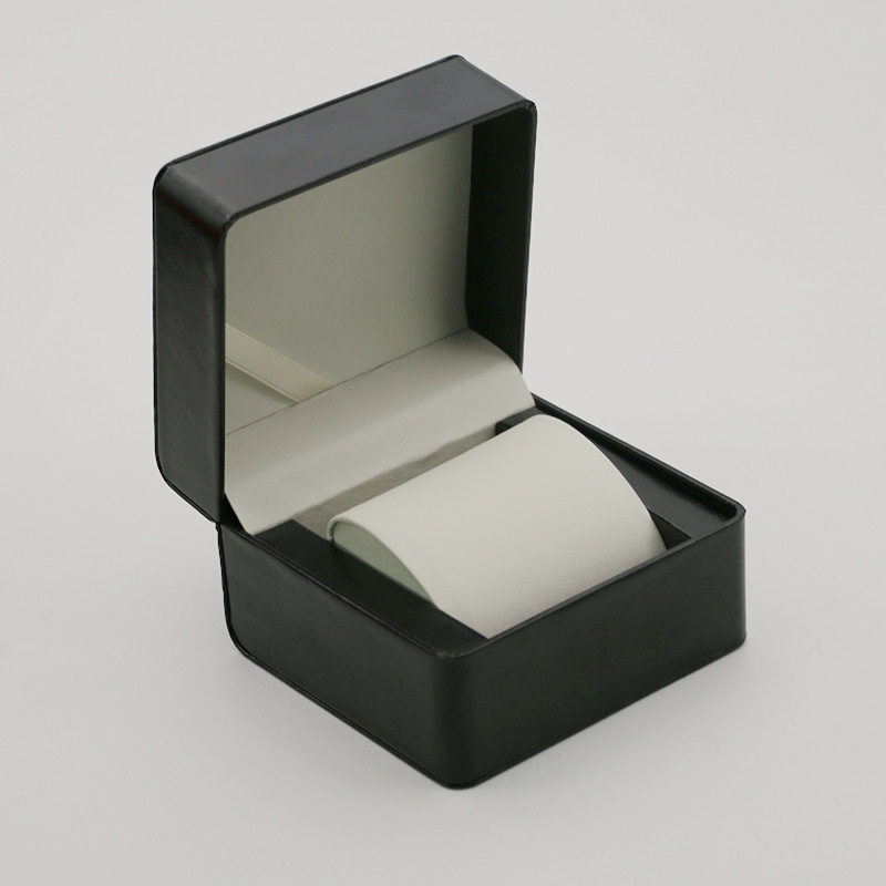 Fashionable Flip-Top Rounded Corner Watch Box, Pull-String Pu Leather Watch Case, Single Watch Storage Box, Display Packaging Watch Box