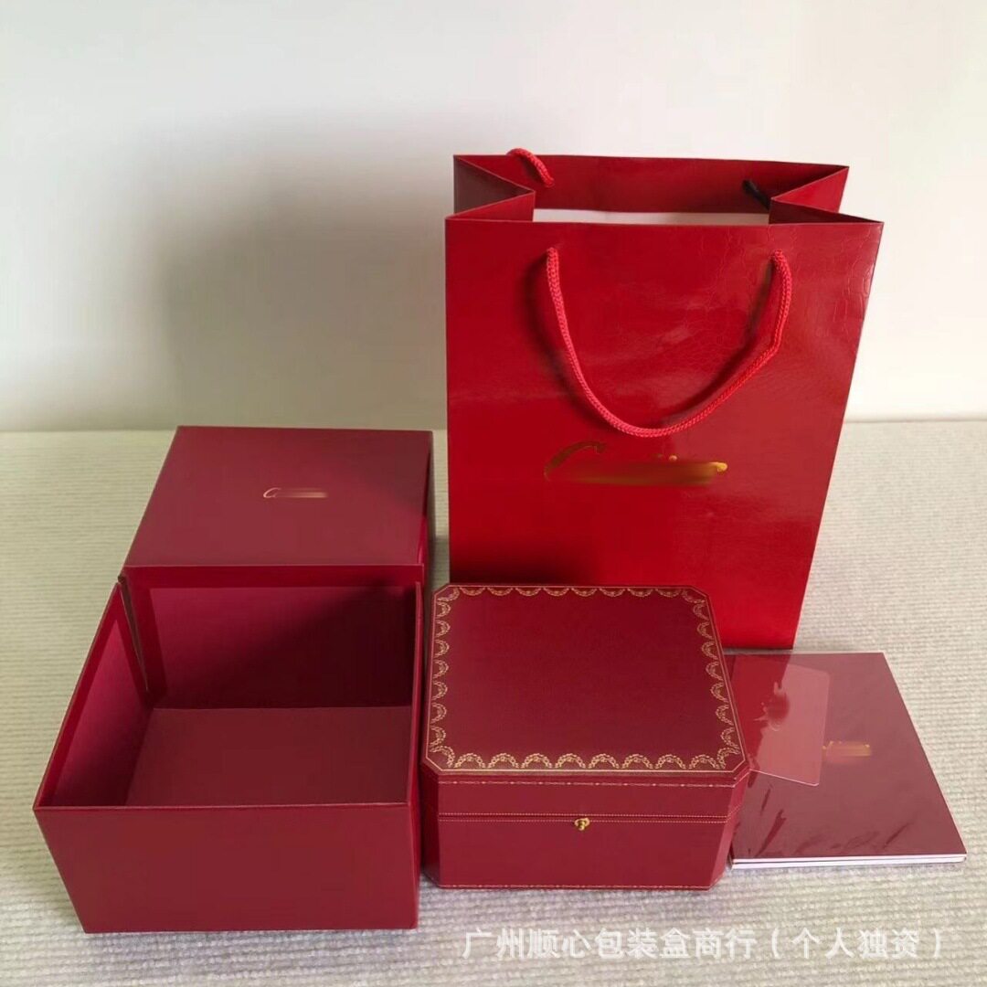 Cartier watch box red storage box quartz mechanical watch packaging box Cartier House display box Asia Watch Box