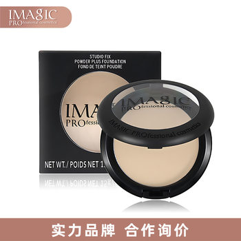 IMAGIC powder cake light and delicate lasting oil control waterproof not easy to take off makeup powder cake cross-border foreign trade makeup wholesale