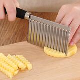 Многофункциональный коммерческий волновой нож для нарезки картофеля с мускатным орехом, бытовой утолщенный картофельный нож Langya, необычный нож для картофеля фри