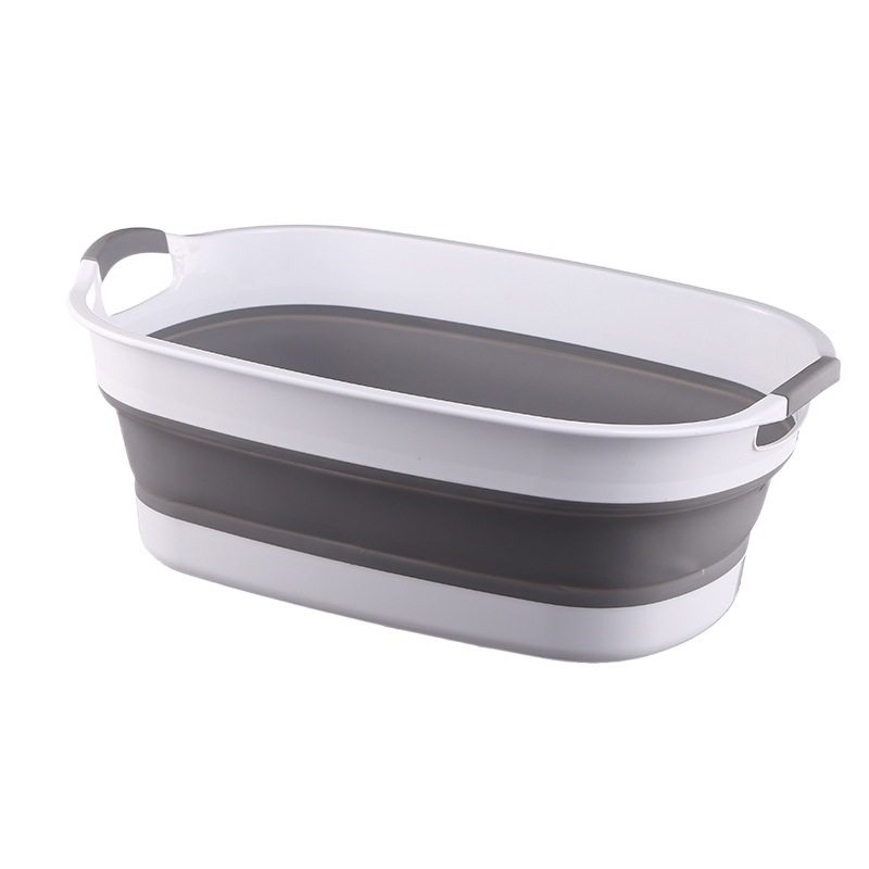 Factory Direct Foldable Dirty Clothes Basket Foldable Laundry Household Extra Large Thickened Laundry Basin Plastic Basin