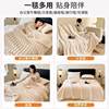 Cross-border Thickened Imitation Rabbit Fleece Blanket High Weight Flannel Warm Blanket Milk Fleece Blanket Nap Blanket Gift Blanket