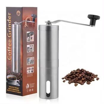Household hand-cranking coffee machine bean grinder stainless steel small manual portable grinder hand grinder wholesale