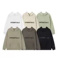 Fog Multi-Line Essentials High Street Loose Silicone Letter Hoodie Chest Velvet Sweatshirt Trendy Men's Hot Style