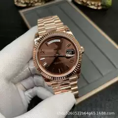 Fully Automatic Mechanical Steel Band Men's Watch, Rolex Datejust Day-Date Dual Calendar, Sapphire Waterproof, Factory Direct Delivery