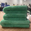 1200g green hair strange water towel wholesale fine fiber absorbent car cloth thick double coral fleece car wash towel