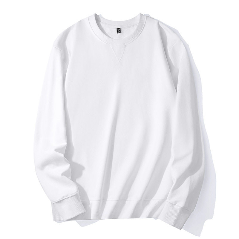 Áo Thun Tay Dài Nam Cotton 340G Form Rộng Không Mũ Màu Kem, Xám, Nâu, Xanh...