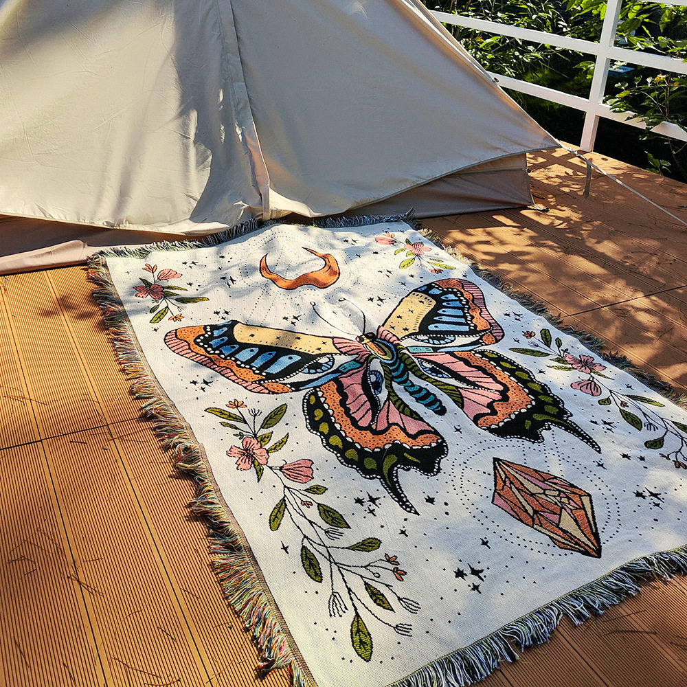 camping blanket camping camping line blanket bohemian blanket sofa blanket checkerboard blanket outdoor camping blanket