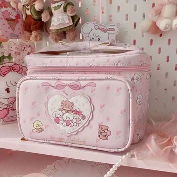Mikko Cosmetic Bag Joint 2025 Large Capacity Storage New Cute Animal Square Handbag