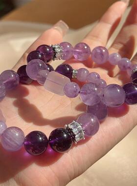 九紫离火紫水晶女手链