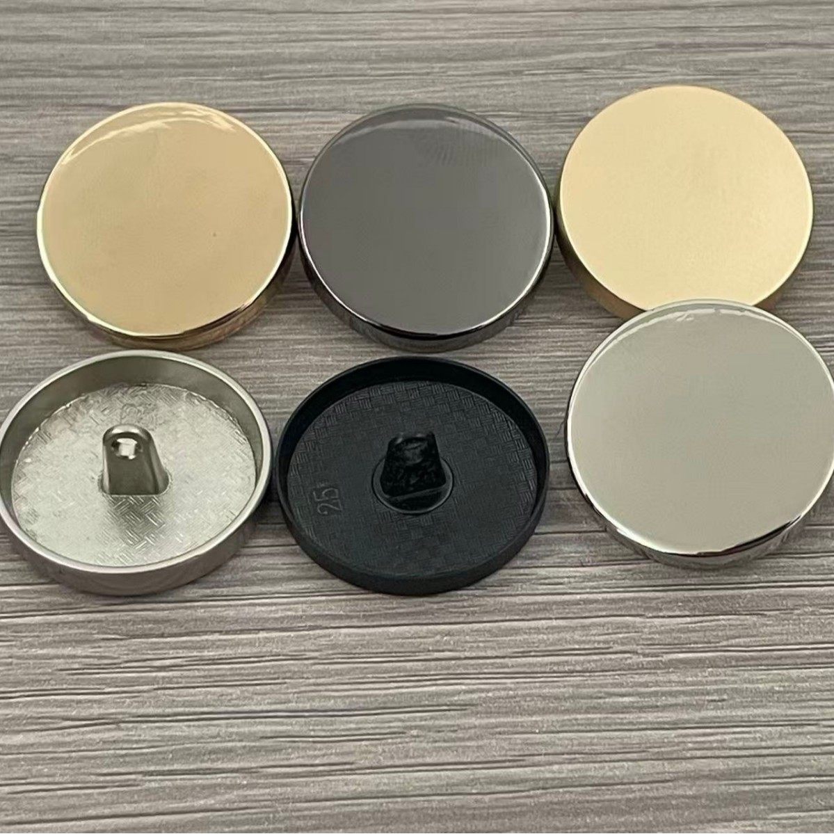 Metal Buttons, Flat High-End Hand-Stitched Buttons, Coat, Trench Coat, High-Neck Sweater, Cardigan Buttons, Exquisite Round Buttons