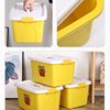 Little Yellow Duck Thickened Snack Storage Box Clothes Storage Box Household Toy Plastic Covered Dormitory Car Storage Box