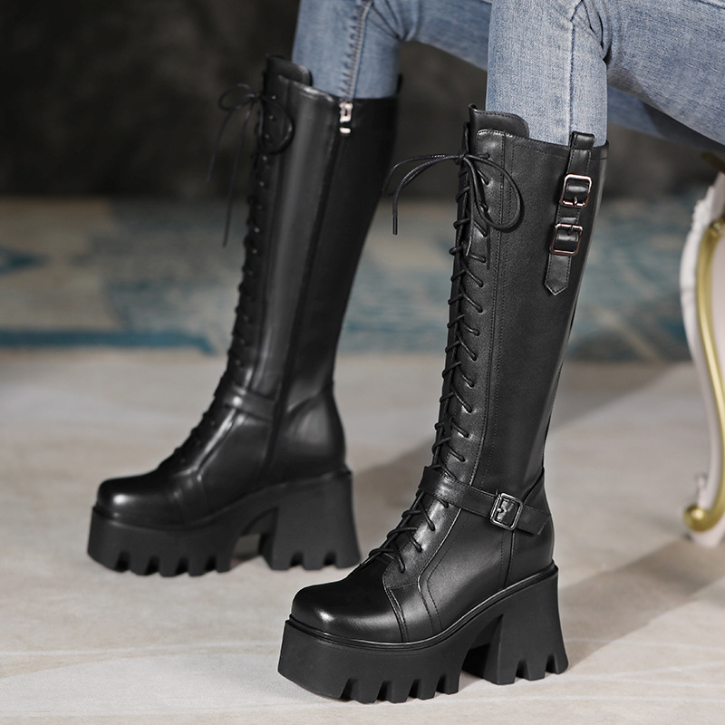 Cao Gót Nữ Cao 10cm Tăng Chiều Cao Hàng Mùa Xuân Thu Đông Phục Cổ Cổ Điển