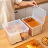 Household Kitchen Refrigerator Preservation Box Food Grade Transparent Plastic Sealed Grain Toast Bread Storage Box with Lid
