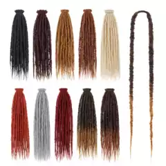Crochet Dreadlocks Single Ended Handmade Texture Dreads African Hip Hop Reggae Double Tail Dreadlock Wig