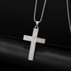 2026 New European and American Style Cross Necklace for Men, Simple Long Gothic Retro Stainless Steel Non-Fading Pendant for Women