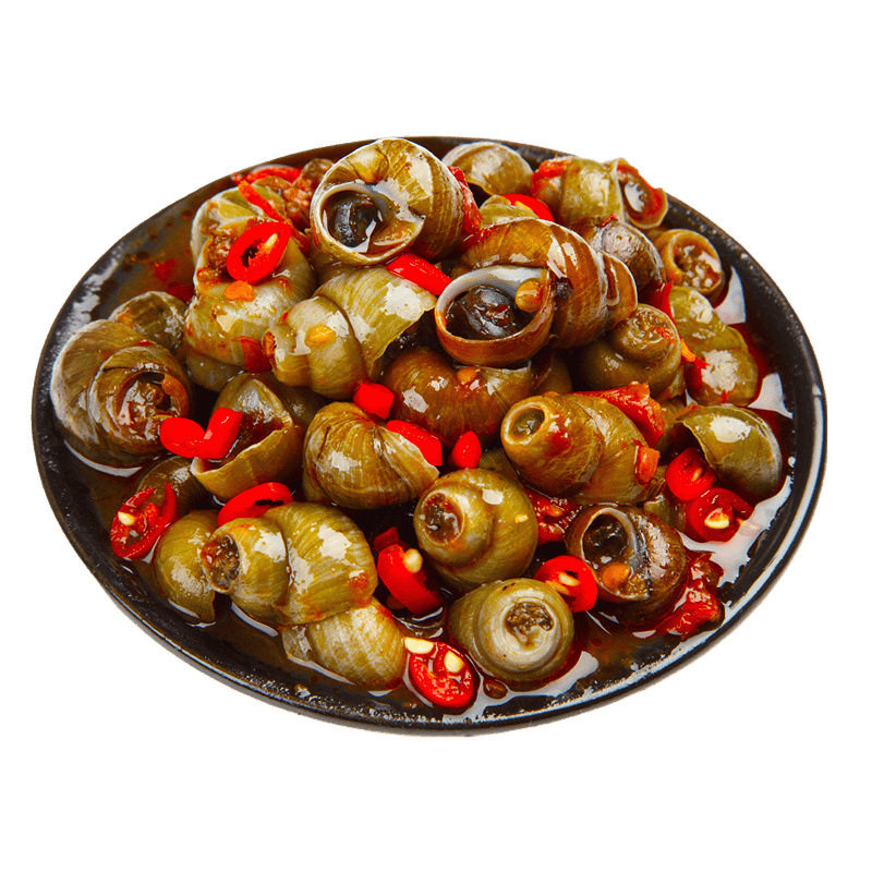 Spicy Snails in Bags - Ready-To-Eat Fresh Appetizers for Drinking, Whole Box