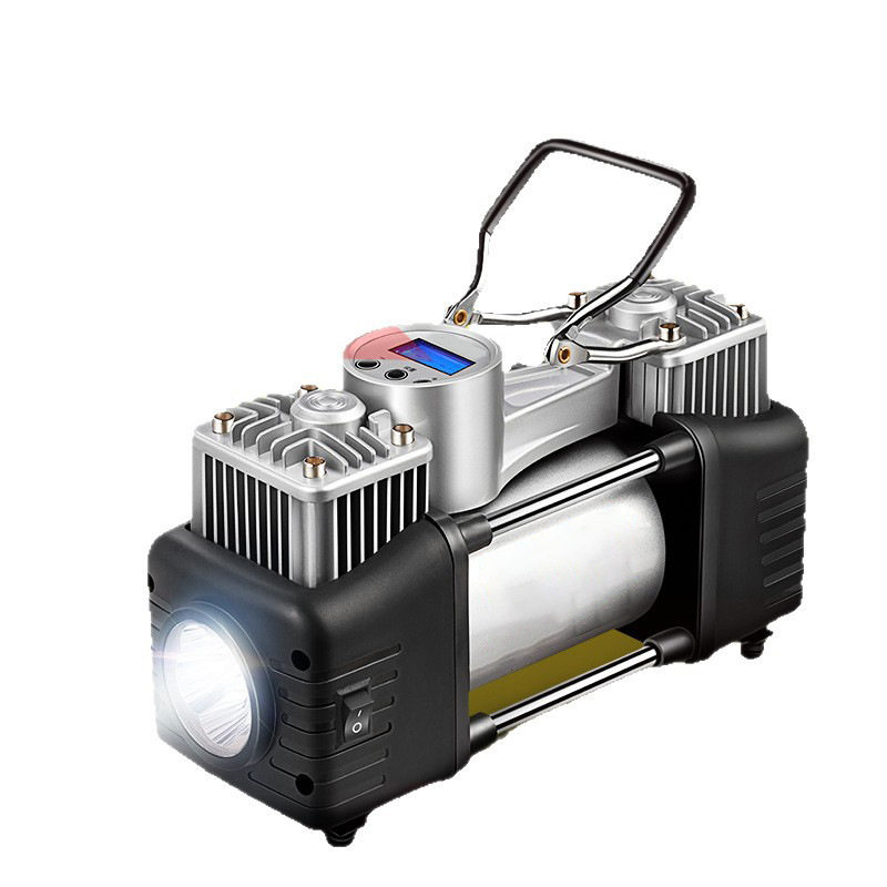 Car air pump car air pump 12v German two-cylinder portable car tire high pressure multi-function