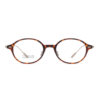 Fakeme Same Style Kate Glasses Frame Tr Frame Pure Titanium Temple Oval Nerd Glasses Frame Tortoise Shell Color Ti0046