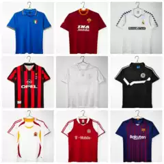 Retro Real Madrid, Barcelona, Juventus, Tottenham, Arsenal, Germany, Japan Short-Sleeved Football Jerseys, Breathable, Source Manufacturer