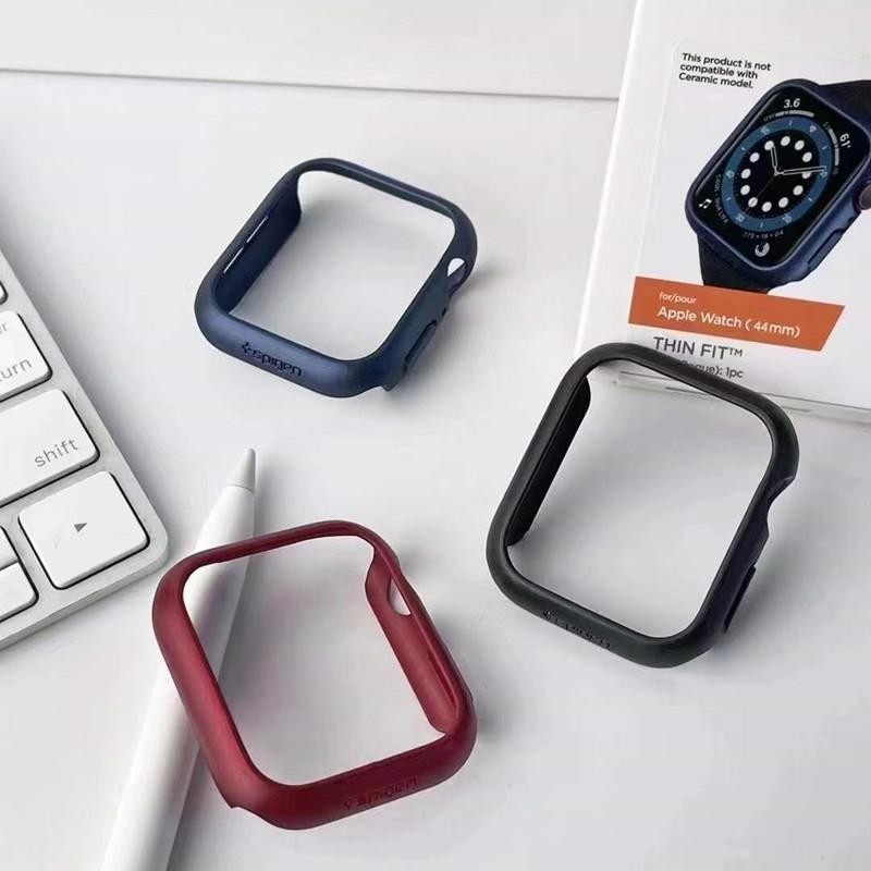 Suitable for Apple Watch7 6 5 4 Watch Protective Cover Ultra-Thin Pc Anti-Fall Shock Shell Spigen